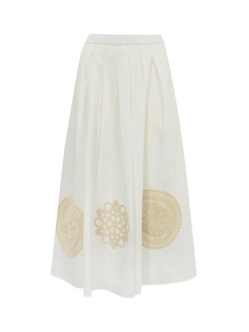 Gonna a pieghe Orme in cotone WEEKEND MAX MARA | 2515101092600013